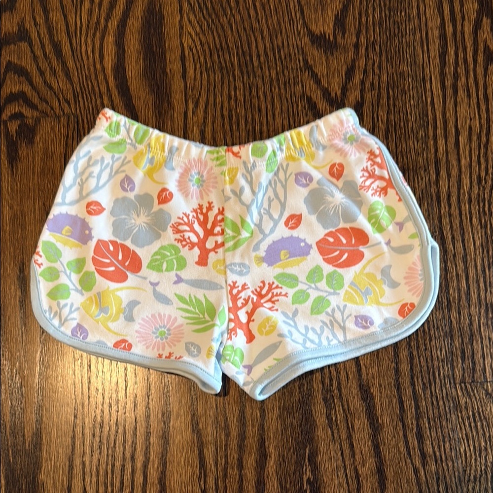 The Beaufort Bonnet Company Green and Orange Summer Shorts